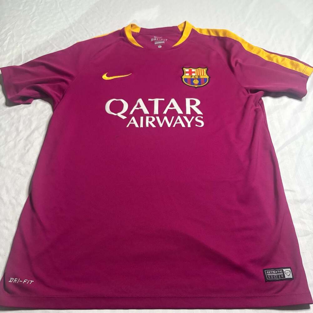 Nike FC Barcelona Qatar Airways Training Jersey Size L